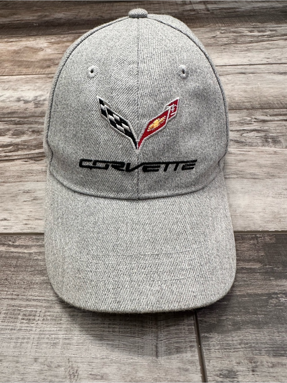 Mens Gray Baseball Cap with Embroidered Logo